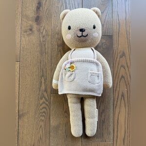 NWOT cuddle + kind Goldie the Bear stuffed knit doll